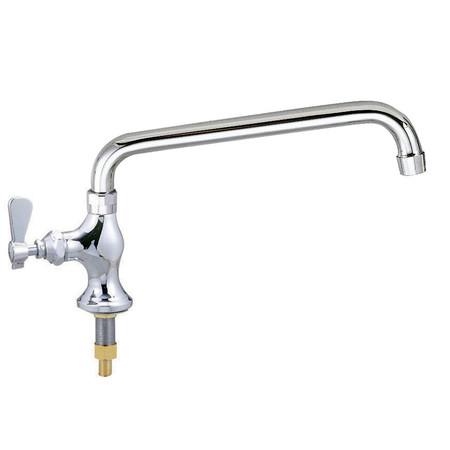BK RESOURCES Optiflow Heavy D Faucet, interchangeable 18" double-jointed swing spout BKF-SPF-18-G